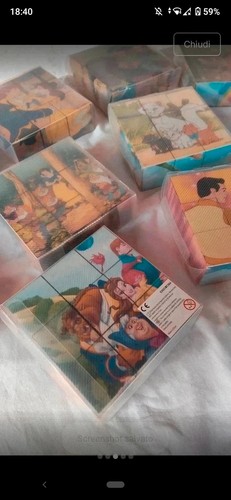 Puzzle cubi disney pezzi - disney, 15